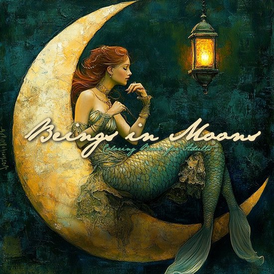 Beings in Moons Coloring Book for Adults - cover