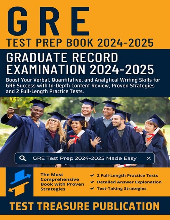 GRE Test Prep Book 2024-2025