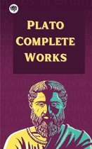 Boekomslag met "PLATO COMPLETE WORKS" en een portret van Plato.