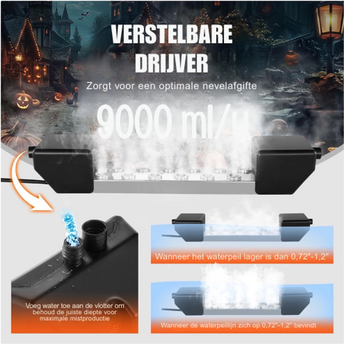 24 V Ultrasone Fog Machine, Fogger Fontein Vijver Verstuiver Luchtbevochtiger, Rotstuin Aquarium Vaas Verjaardagsreservaat Fogger Verstuiver Decoratie (A 24 V Ultrasone Fog Machine, Fogger Fontein Vijver Verstuiver Luchtbevochtiger, Rotstuin Aquarium Vaas Verjaardagsreservaat Fogger Verstuiver Decoratie (A