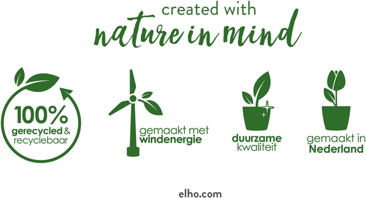 Elho Green Basics Plantlabels 7 - Accessoires voor Buitenkweken En Oogstenaccessoires - Ø 7.5 x H 18.5 cm - Wit
