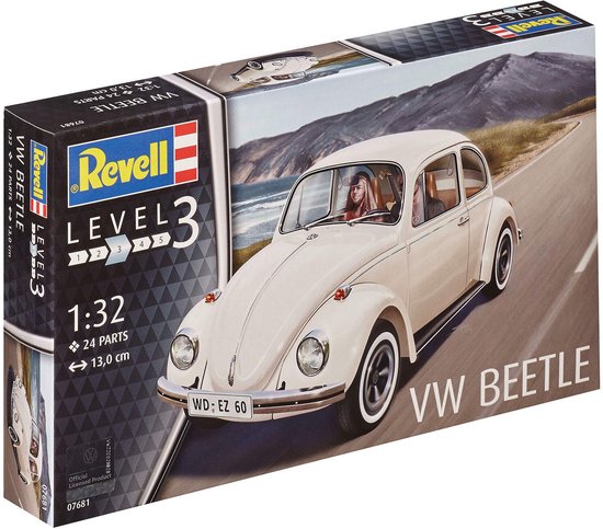 1:32 Revell 07681 Volkswagen VW Kever Plastic Modelbouwpakket