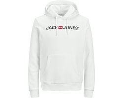 Jack and Jones Sweat À Capuche Wit Avec Logo Et Poche Kangourou Coupe Régulière - M