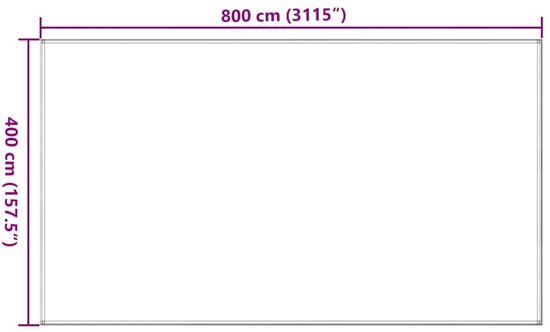 vidaXL - Tenttapijt - 400x800 - cm - HDPE - beige van Vidaxl — afbeelding 3