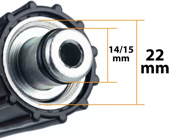 Aim Tools 171312 hogedrukreinigerslang, 5 m, M22, 14 mm Aim Tools 171312 hogedrukreinigerslang, 5 m, M22, 14 mm