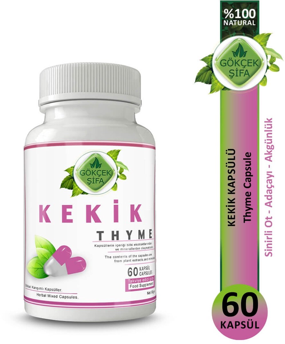 Goedkoopste Thyme - Tijm Extract Capsule - 60 Capsules - Voor Bronchitis, Hoest, Astma, COPD, Verkoudheid, Sinusitis - 1 CAPSULE 1000 MG EXTRACT - Antiseptisch, Slijmoplossend - 60.000 mg Kruidenextract - Geen Toevoegingen - Thymus Vulgaris