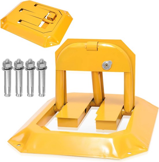 Barrière de parking pliable avec 3 clés - Barrières de parking résistantes aux chocs