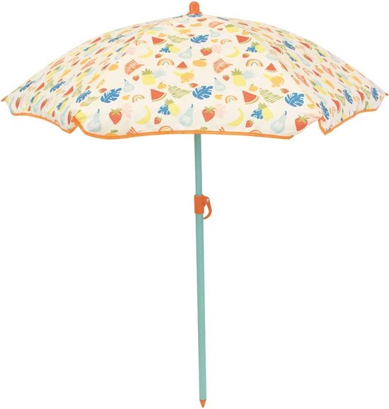 Kindertuinmeubelen Set met Tafel, Stoelen en Parasol - Kleurige Tuinset voor Buitenspelen van Merkloos	 — afbeelding 3