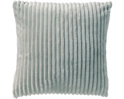 Dutch Decor MART - sierkussen 45x45 cm - zacht ribfluweel - corduroy - Jadeite - groen - Inclusief binnenkussen - Luxe kussens voor woonkamer & bank