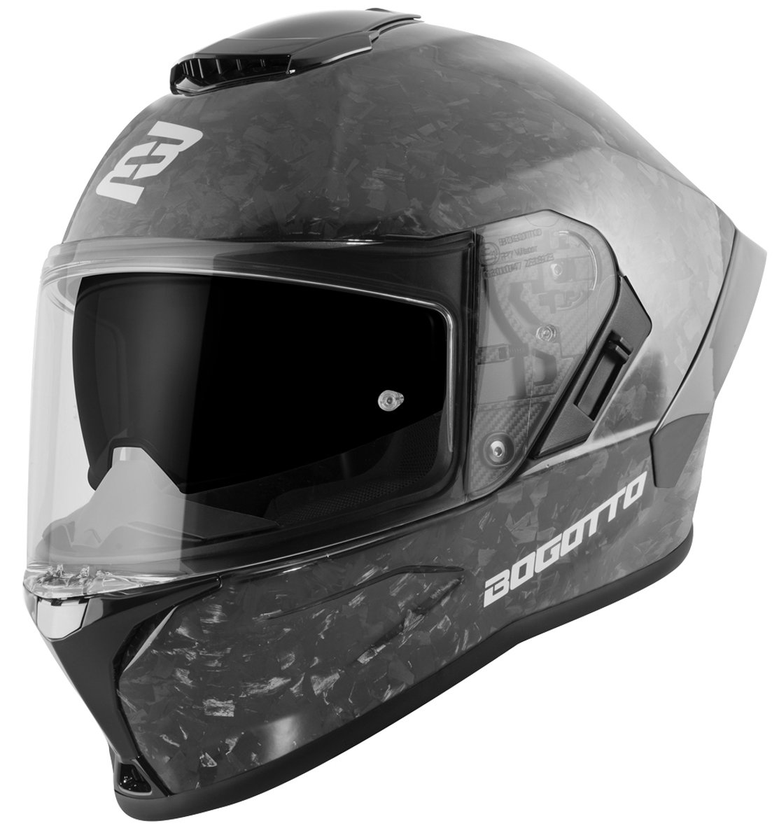 Bogotto Phantom P7 Forged Carbon Integraalhelm - Maat XL - Helm