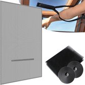 GLODI GOODS® 2-in-1 Raamhor en Dakraam Hor met rits – 180 x 150 cm – universeel horrengaas – vliegenraam insectenhor – incl. klittenband en snijmesje