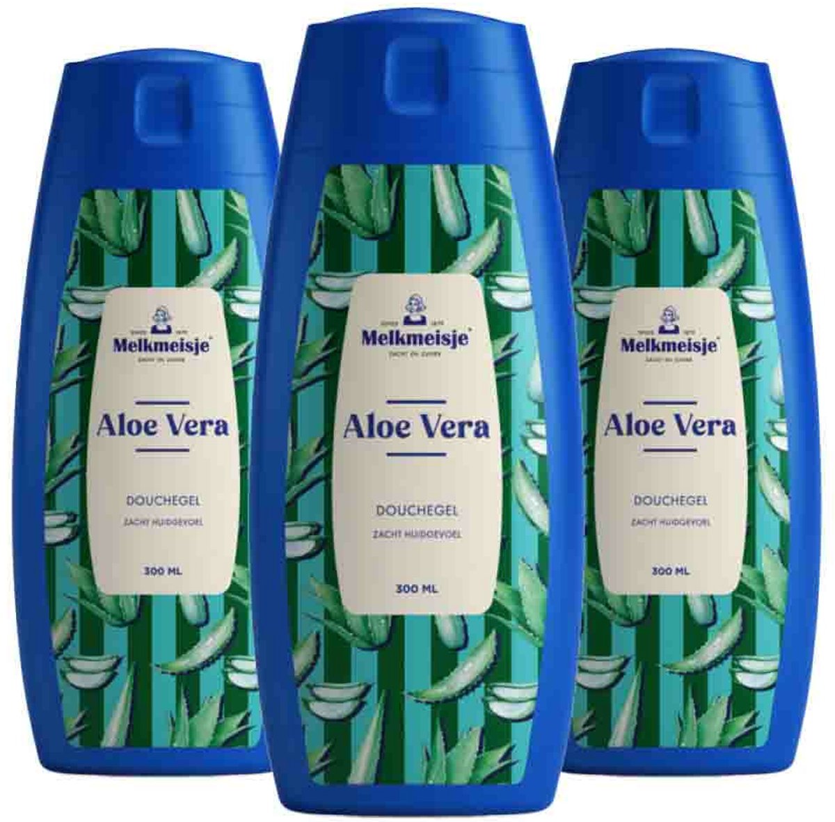 Melkmeisje Douchegel Aloe Vera - 3 x 300 ml - Voordeelverpakking