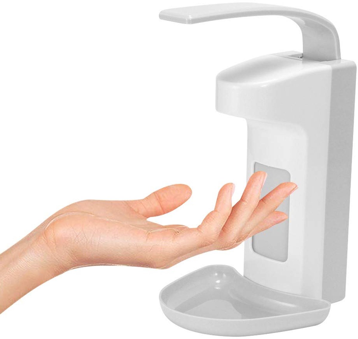 Ibenzoa® Innovatieve Wandgemonteerde Zeepdispenser met Elleboogbediening en Grote Inhoud voor Hygiëne