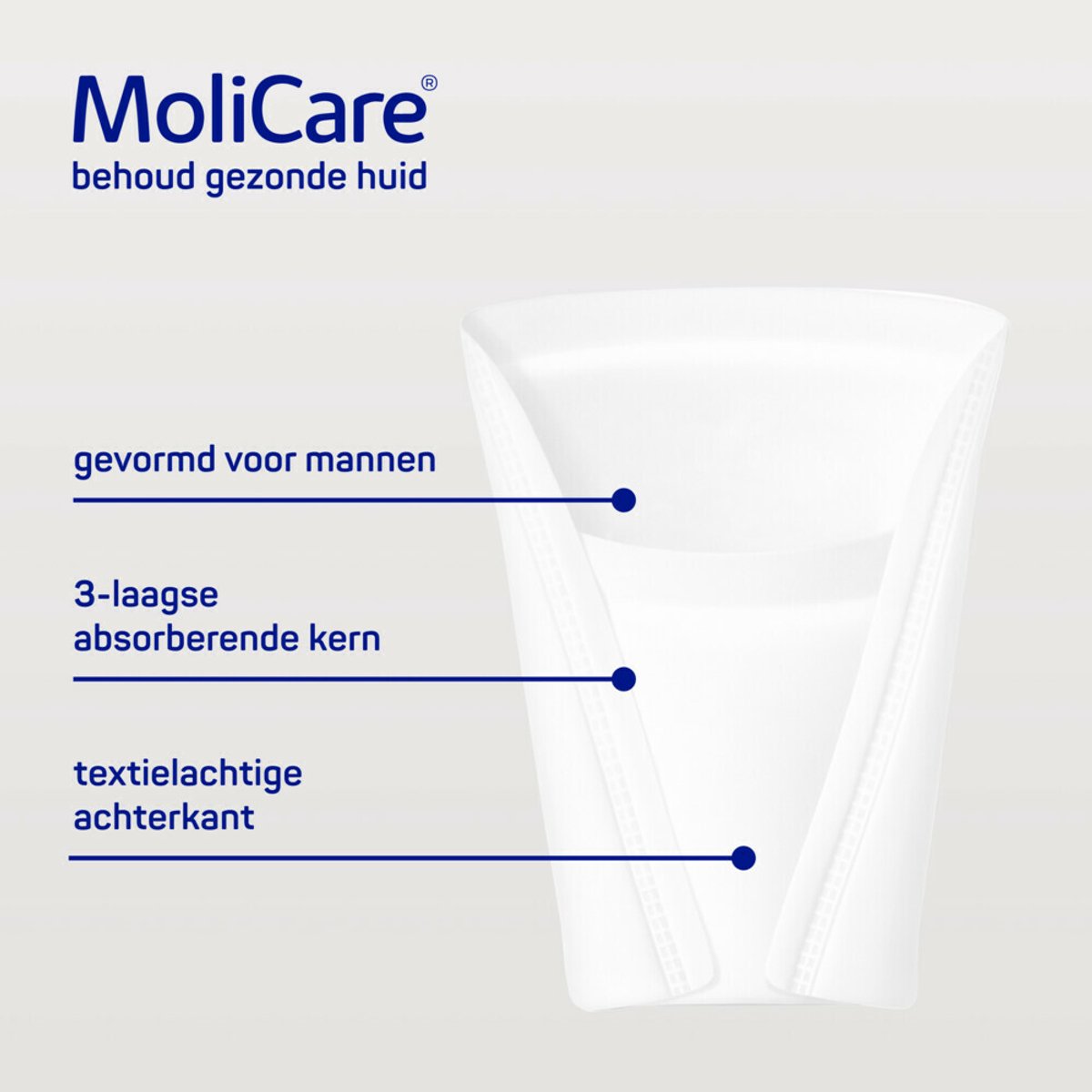 Molicare Premium Men Pad 2 Druppels 330 ml Absorptie - 6 x 14 stuks - Voordeelverpakking