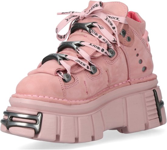 New Rock - M-106-C158 Plateau Laarzen - 36 Shoes - Roze