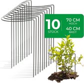 10 tuteurs d'arbustes en métal demi-rond 40 cm Ø70 cm de haut vert support de plantes vivaces support de fleurs support de plantes grimpantes support de fleurs support de plantes vivaces aide à l'escalade support d'arbustes support de rosiers