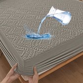Protège-matelas imperméable de Luxe Ibenzoa® avec motif 3D et Hoeslaken respirant pour un Comfort optimal
