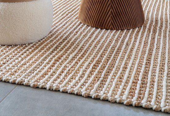 Tapis Naturel/Ivoire - Laine - 300x200x1cm - Tapis Avadi - House Nordic