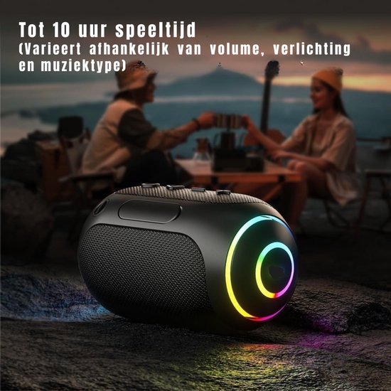 GTB® Douche Speaker - Badkamer Speaker - Douche Speaker Bluetooth - Zwart - 10cm x 11cm x 17cm van House of Marley — afbeelding 3