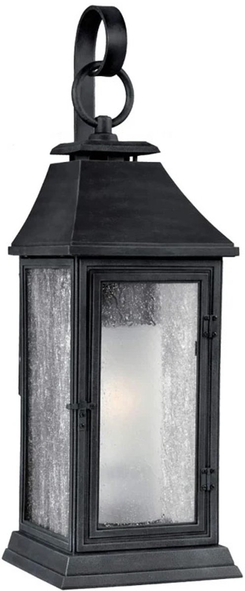 Feiss LED Wand Buitenlamp Shepherd | 1X E27 Max 60W | IP44 | Dimbaar | Dark Weathered Zinc