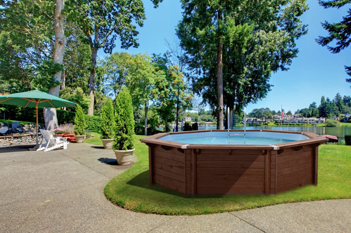 Interline Houten zwembad Bali - Ø 655 cm