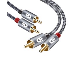 Drivv. Premium Tulp Stereo Audio Kabel - 2RCA naar 2RCA - Tulp Kabel - 3 meter