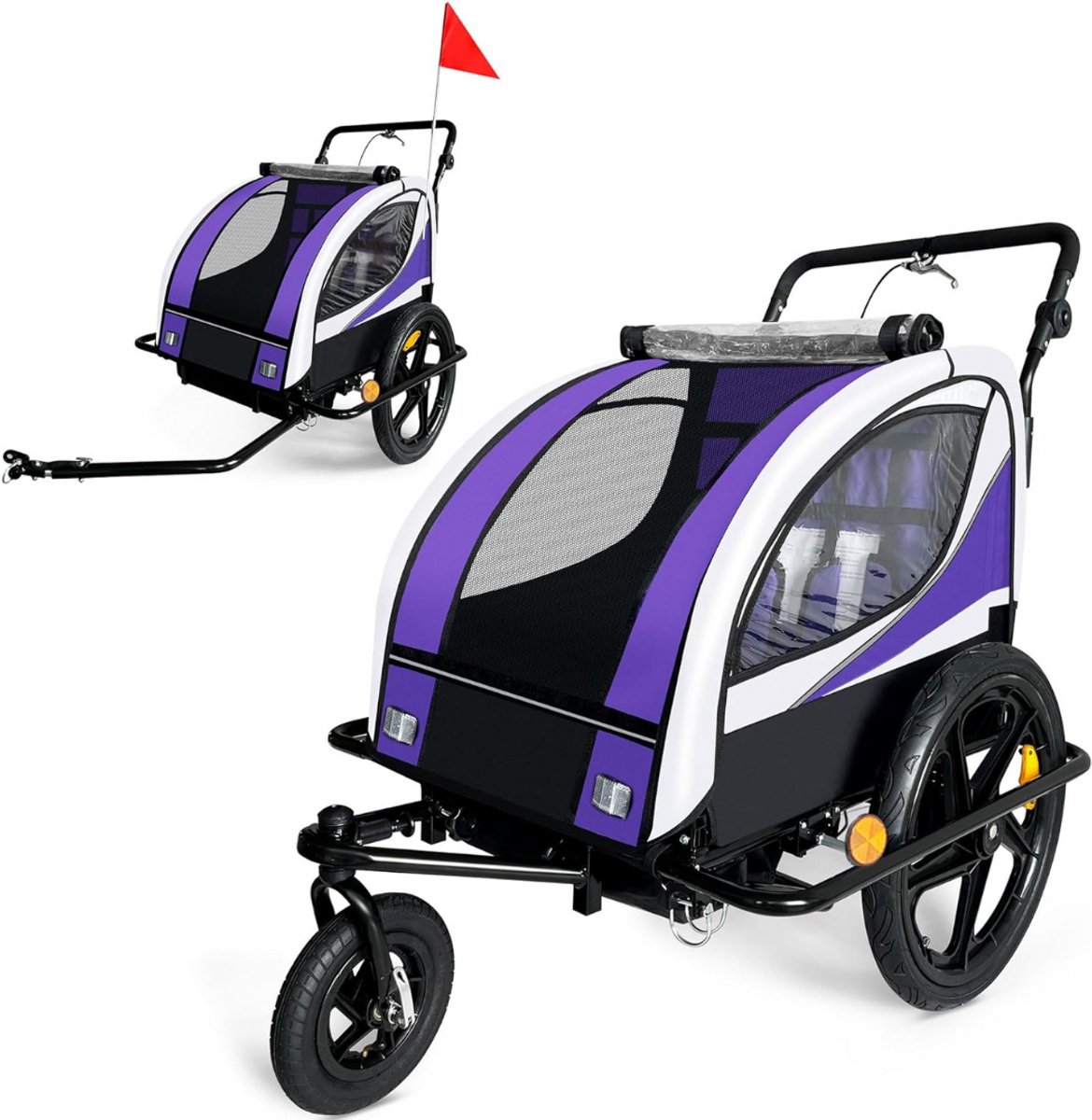 CRLYN® Fietskar Voor Kinderen - Kinderfietskar - Kinderbuggy