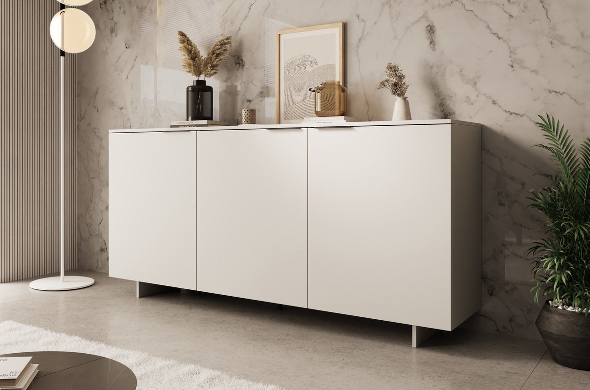 Meubella - Dressoir Ankara - Beige - 180 cm