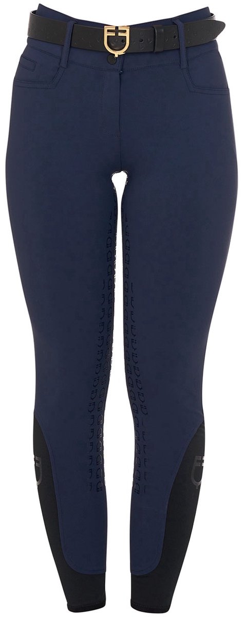 Equestro Dames Rijbroek – Hoge Taille Full Grip XXL Wit
