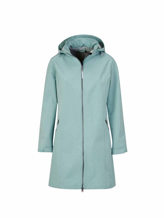 BJØRNSON Charlotta Softshell Parka - Zomerjas - Winddicht - Maat 56 - Zeegroen