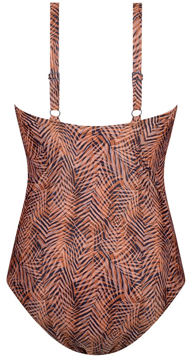 Ten Cate badpak soft cup shape summer leaves navy voor Dames | — afbeelding 2