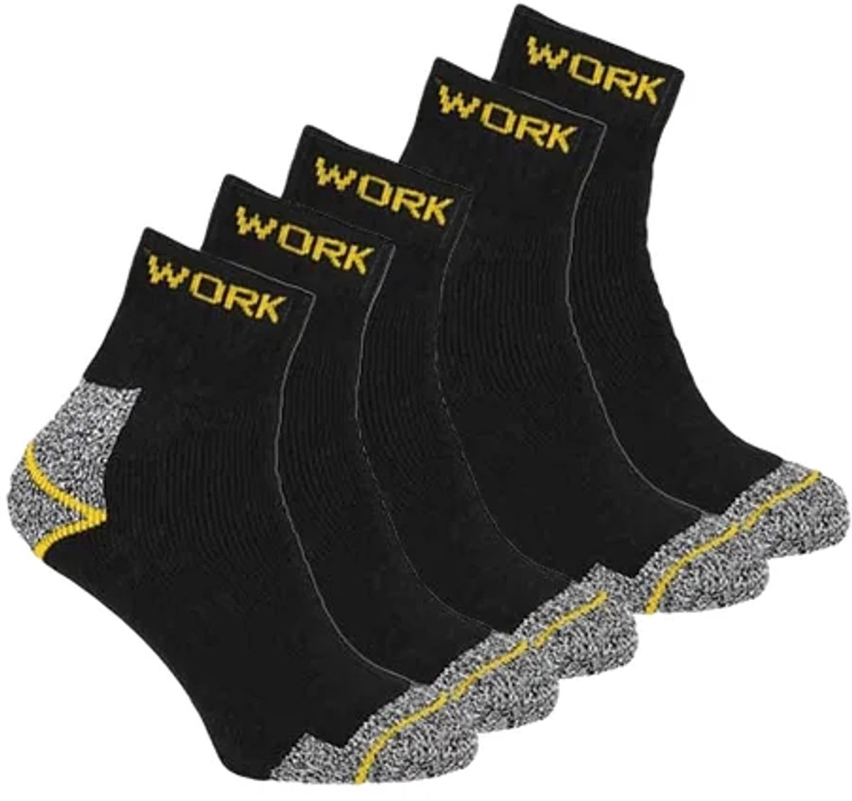 Kwaliteit werksokken heren 39-42 | + Pedag worker werkschoenen inlegzolen maat 39 | nooit geen vermoeide of warme (zweet) voeten meer! | voordeelpakket werkschoenen en werklaarzen