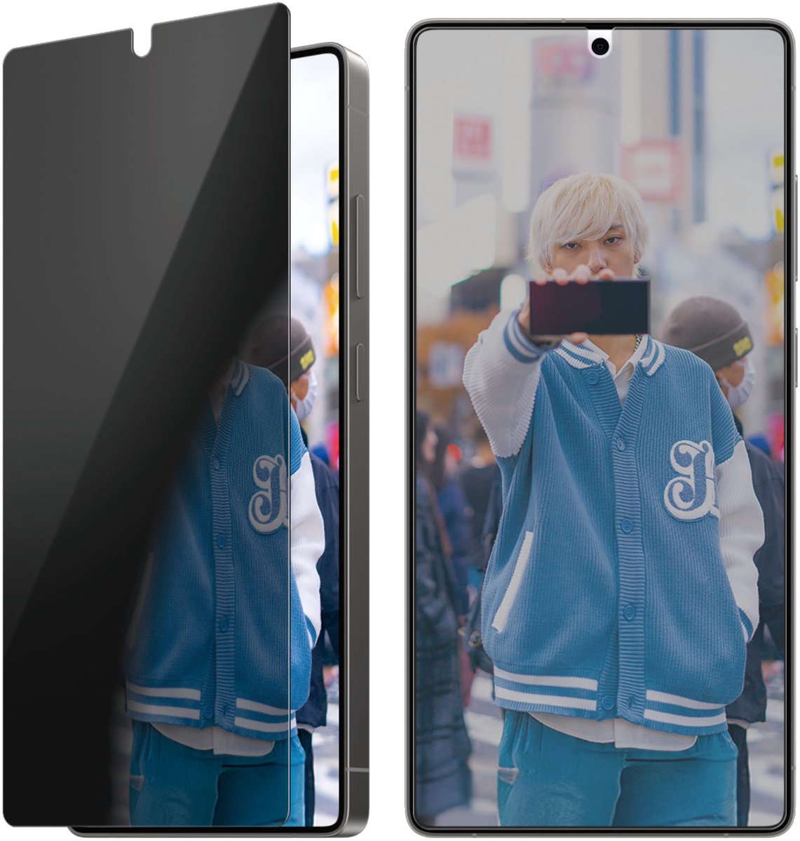 PanzerGlass Screenprotector geschikt voor Samsung Galaxy S25 Ultra Glazen | PanzerGlass Ultra-Wide Fit Privacy Screenprotector Privacy - Case Friendly - Zwart