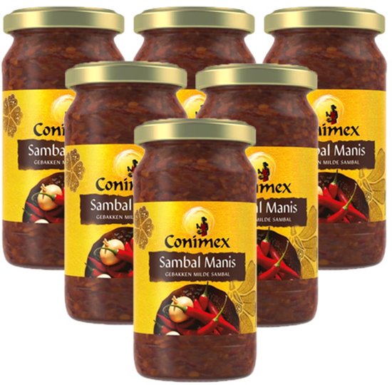 18,33 EUR/kg) Conimex Delicato Sambal Manis Cucina Indonesiana 6 X 200 G - Foto 6
