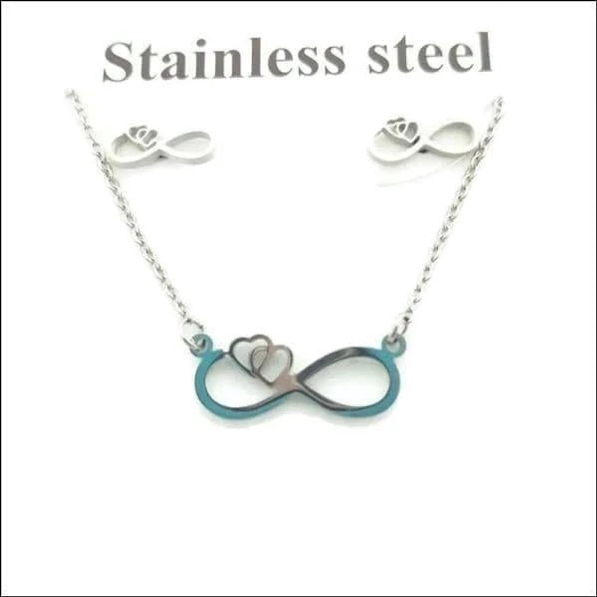 Aramat Jewels | Sieradensets | Hartvormige Roestvrij Stalen Sieradenset | | | | | | | Verkleurd niet