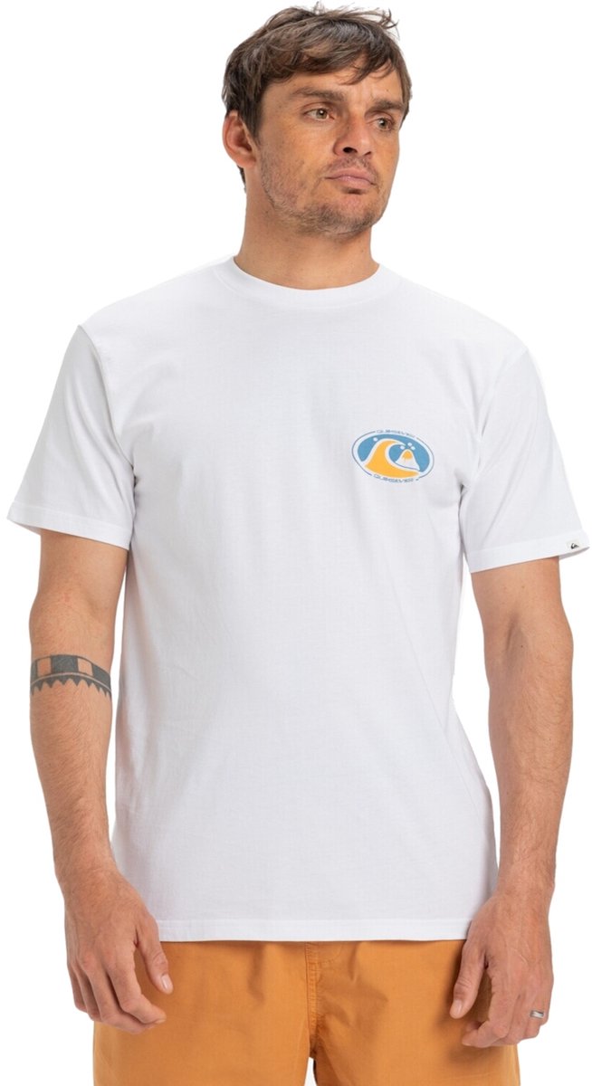 Quiksilver Ev Flower Chaos Heren T-shirt Eqyzt08050-wbb0 Kleur Wit