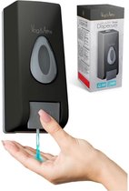 Vog&Arths - Zeepdispenser Wandmontage - Hangend Zeeppompje Muur - Mat Zwart - Mechanische Zeep pomp - 350ML - Zonder Batterijen!