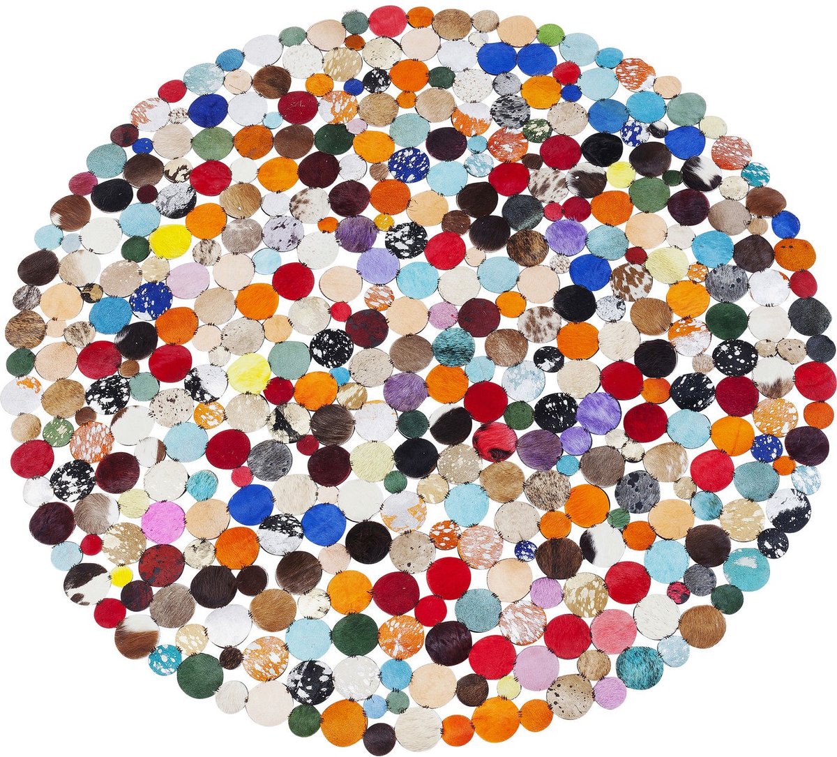 Kare Vloerkleed Circle Multi