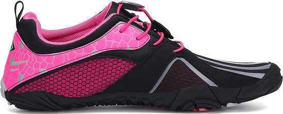 Waterschoenen Aquaschoenen Pool Waterschoenen - Maat 42 - Rood Antislip - Schoenen voor Zwembaden en Strand - Volwassenen en Kinderen - beschermt tegen grof zand scherpe stenen en dieren onder water Roze Unisex