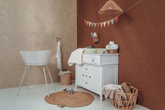 Meyco Baby Uni aankleedkussenhoes - pre-washed hydrofiel - soft olive - 50x70cm — afbeelding 5