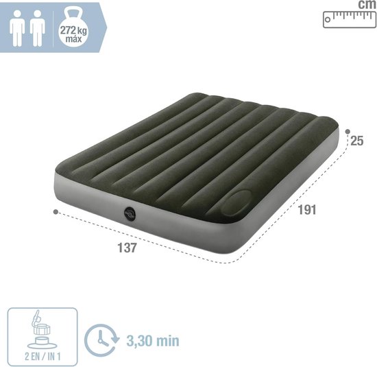 Dubbel Opblaasbare Campingmatras voor Comfortabel Kamperen van Merkloos — afbeelding 4