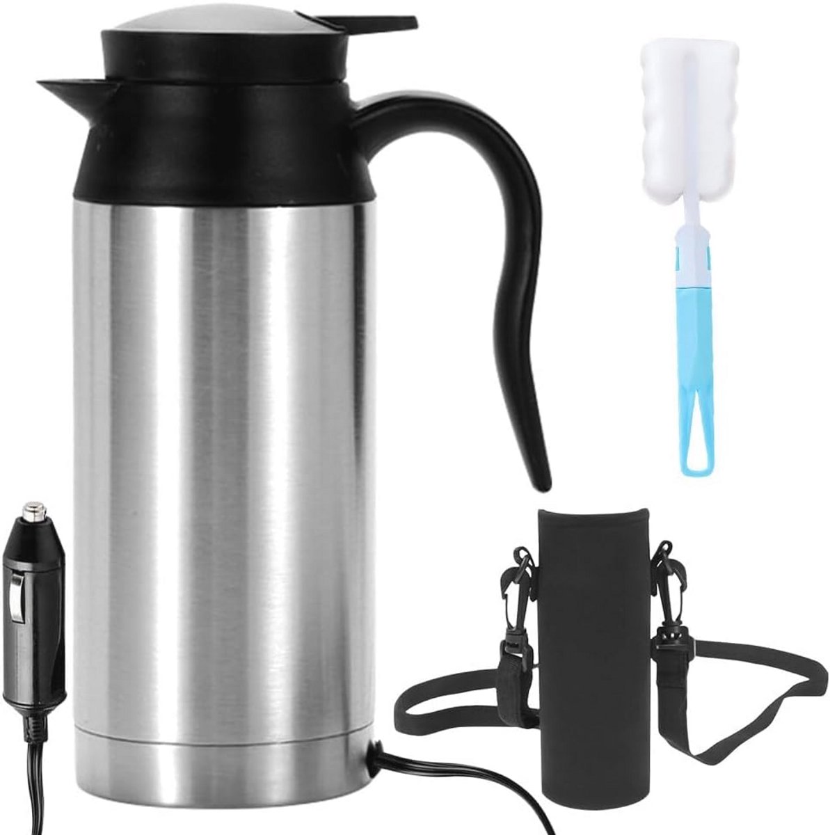 Draagbare Autowaterkoker 750 ml - 12 V Snel Koken voor Auto & Camping