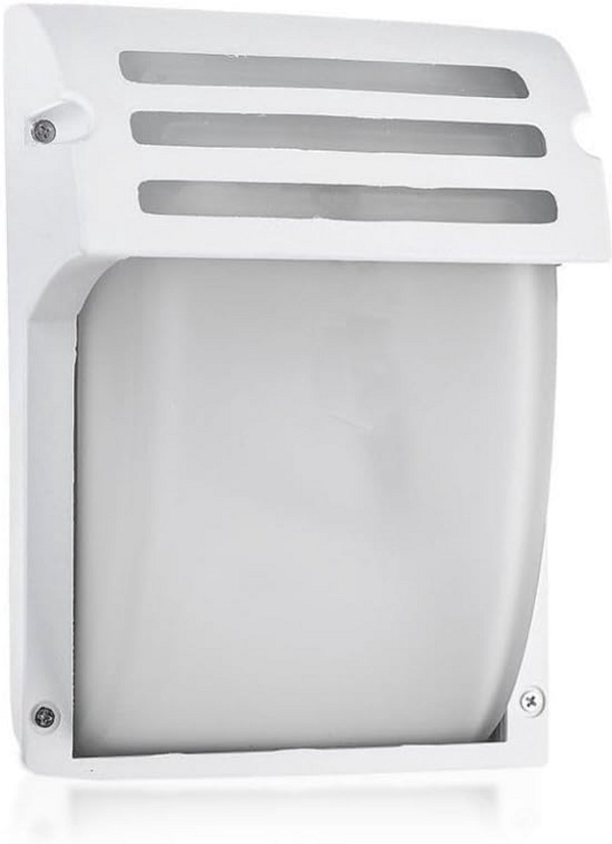 Wandlamphouder IP44 van glas en aluminium - Stijlvol en weerbestendig wit