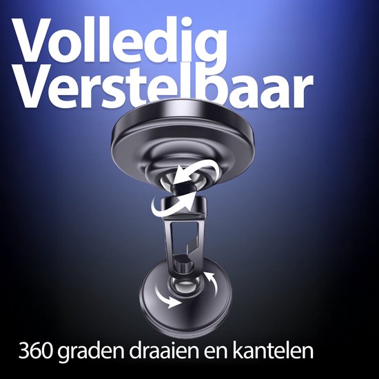 Support magnétique pour téléphone portable Xssive pour tableau de bord, rotatif à 360 degrés, autocollant inclus