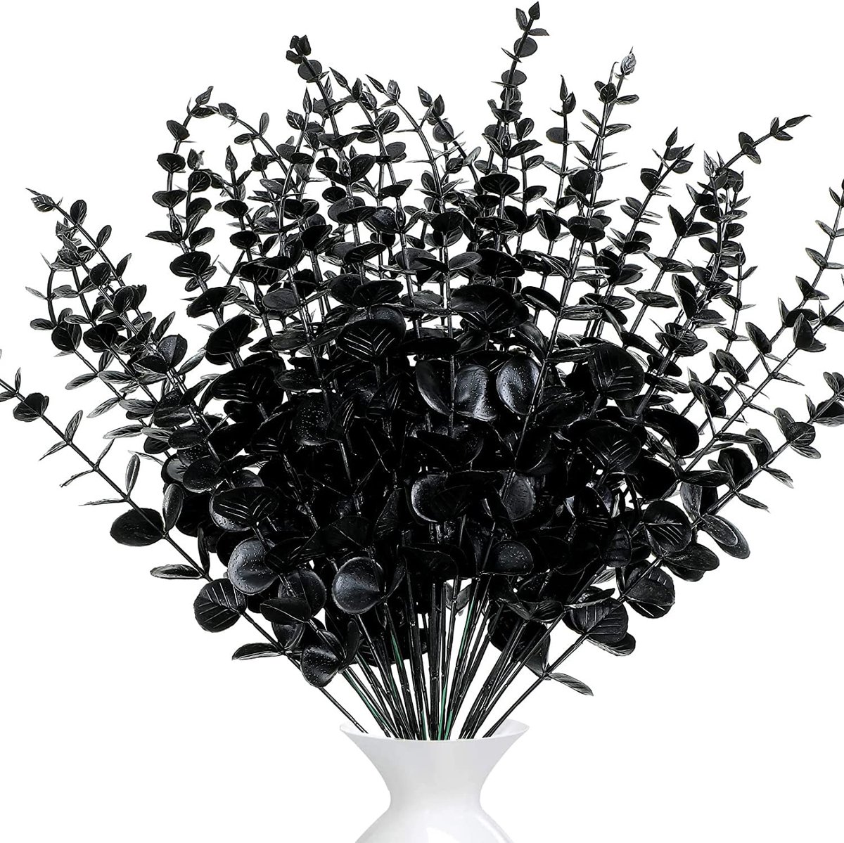 Ibenzoa Elegante Zwarte Eucalyptus Kunsttakken Set van 20 voor Stijlvolle Decoratie