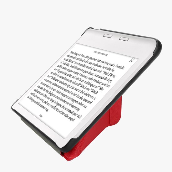 kwmobile e-reader hoesje geschikt voor Kobo Libra Colour hoes - Ereader flip case met standaard - E reader cover van kunstleer - In donkerrood van kwmobile — afbeelding 4