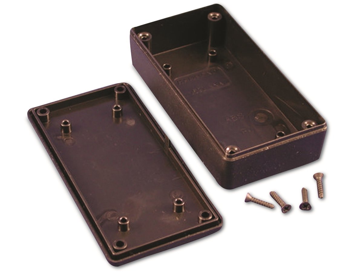 HAMMOND Universele behuizing, 1591XXASBK, ABS, zwart, IP54, 100,9x51,4x26 mm