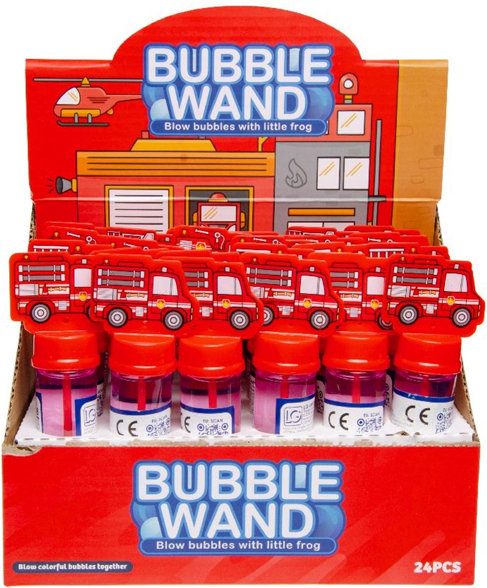 Duckiez Brandweerwagen Bellenblaasstaf Mini - 1 stuk