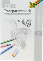 Papier calque papier transparent Folia A4 bloc de 25 feuilles