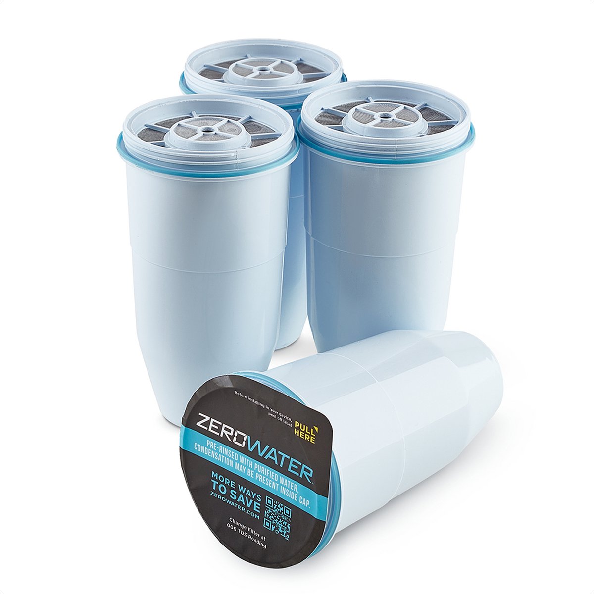 ZeroWater Waterfilter - 4-Pack - Waterkan Vervangingsfilters